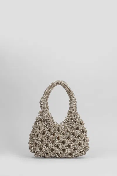 Hibourama Vannifique Mini Hand Bag In Gold Resin