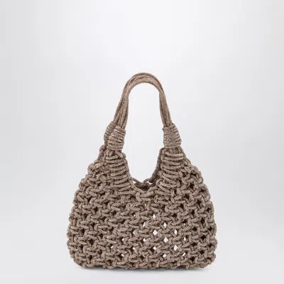 Hibourama Vannifique Peach Bag With Crystals In Gray