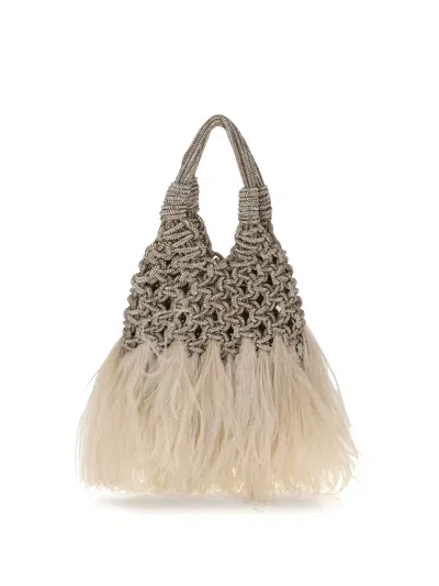 Hibourama Vannifique Plumes Small Handbag