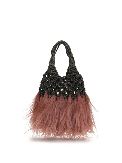 Hibourama Vannifique Plumes Small Handbag