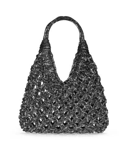 Hibourama Vannifique Crystal-embellished Tote Bag In White