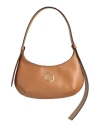 Hibourama Woman Handbag Camel Size - Soft Leather In Beige