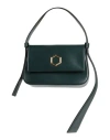 Hibourama Woman Handbag Dark Green Size - Soft Leather