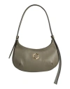 Hibourama Woman Handbag Military Green Size - Soft Leather