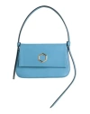 Hibourama Woman Handbag Pastel Blue Size - Soft Leather