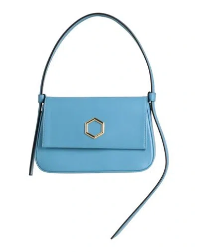 Hibourama Woman Handbag Pastel Blue Size - Soft Leather
