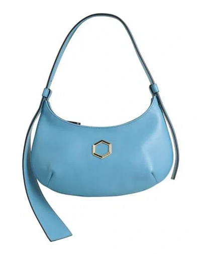 Hibourama Woman Handbag Sky Blue Size - Soft Leather
