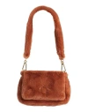 Hibourama Woman Shoulder Bag Brown Size - Textile Fibers In Brown