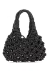 Hibourama Black Vannifique Small Bag With Crystals In Black