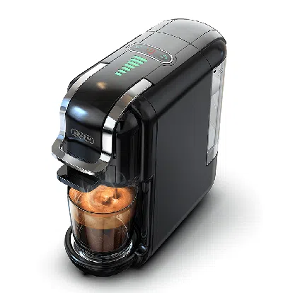 Hibrew 5-in-1 Automatic Espresso Machine With Water Level Line, Capsule Coffee Machine 19bar Hot And Cold E