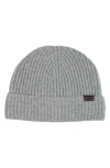 Hickey Freeman Cashmere Cardigan Stitch Beanie In Gray