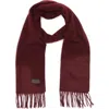 Hickey Freeman Cashmere Fringe Scarf In Bordeaux