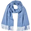 Hickey Freeman Cashmere Fringe Scarf In Denim