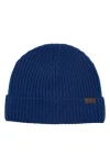 Hickey Freeman Cashmere Knit Cuffed Beanie In Dark Navy