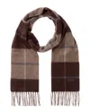 Hickey Freeman Cashmere Scarf In Brown