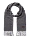 Hickey Freeman Cashmere Scarf In Gray