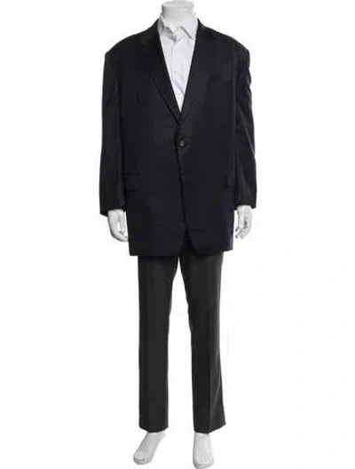 Pre-owned Hickey Freeman Ing. Loro Piana & C. Blazer In Blue