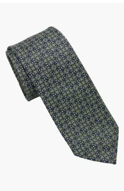 Hickey Freeman Medallion Print Tie