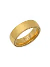 Hickey Freeman Men's 18k Goldplated Stainless Steel Band Ring In Neutral