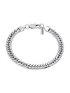 HICKEY FREEMAN MEN'S STAINLESS STEEL FLAT CURB CHAIN BRACELET