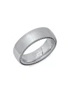 HICKEY FREEMAN MEN'S STAINLESS STEEL MILIGRAIN EDGE RING