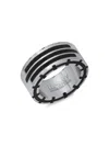 HICKEY FREEMAN MEN'S TWO TONE STAINLESS STEEL BAND