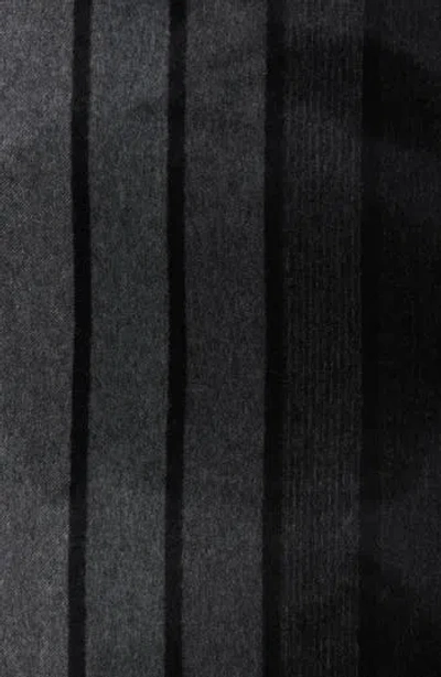 Hickey Freeman Ombré Stripe Cashmere Scarf In Black
