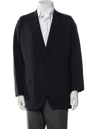 Pre-owned Hickey Freeman Overcoat In Blue