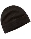 Hickey Freeman Rib Cuff Jersey Cashmere Beanie In Grey