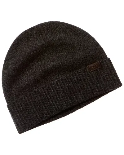 Hickey Freeman Rib Cuff Jersey Cashmere Beanie In Grey