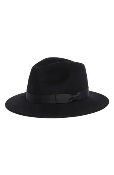 Hickey Freeman Wool Felt Fedora In Black