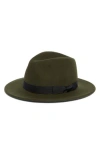 Hickey Freeman Wool Felt Fedora In Green