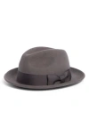 Hickey Freeman Wool Felt Fedora In Grey