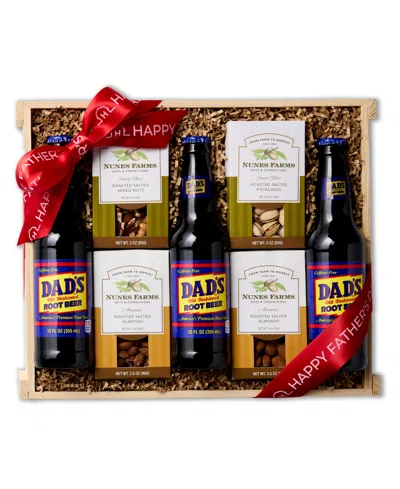 Hickory Farms Dad's Root Beer Nuts Gift Crate, 7 Pieces In Multi