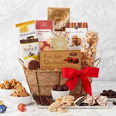 Hickory Farms Decadent Delights Chocolate Gift Basket Set In Multi