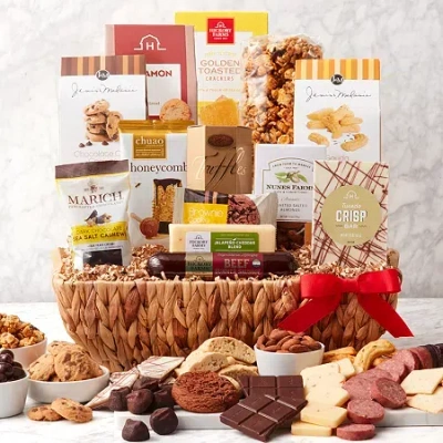 Hickory Farms Delightful Decadence Gift Basket Set In Multi