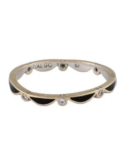 Pre-owned Hidalgo 18k Diamond & Enamel Ring In Multi