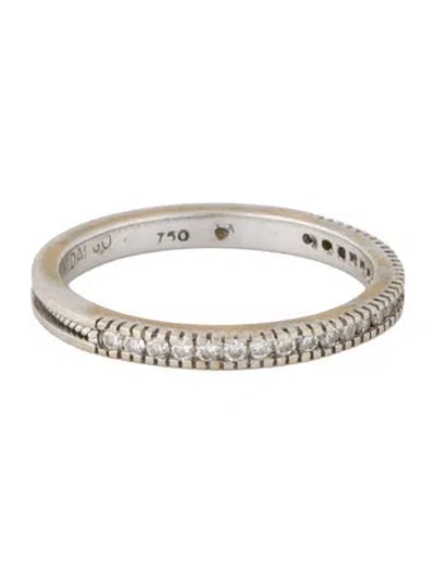 Pre-owned Hidalgo 18k Diamond Half Eternity Band In Multicolor