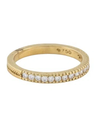 Pre-owned Hidalgo 18k Diamond Half Eternity Band In Multicolor