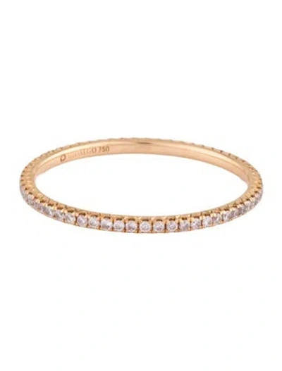 Pre-owned Hidalgo 18k Diamond Micro Pave Eternity Band In Multicolor