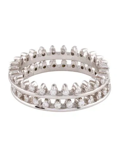 Pre-owned Hidalgo 18k Diamond Stacking Bands In Multi