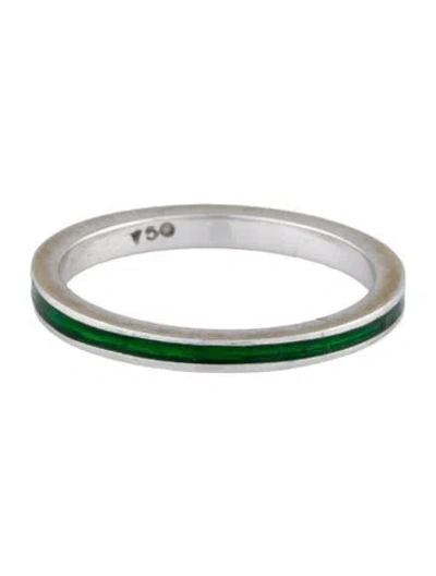 Pre-owned Hidalgo 18k Enamel Band In Multi
