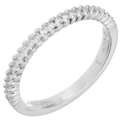 Pre-owned Hidalgo .30 Carat Diamond White Gold Wedding Band