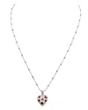 Hidalgo Women's Enamel Hearts Necklace In Red