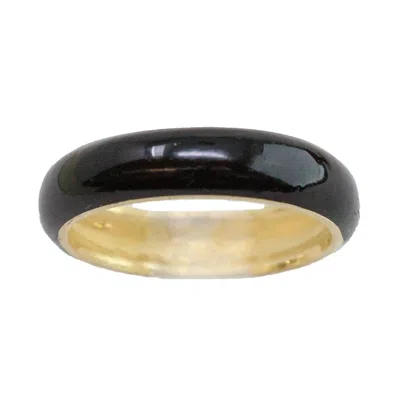 Hidalgo Women's Enamel Ring In Black
