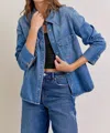 HIDDEN ABBY WESTERN SHIRT IN BLUE