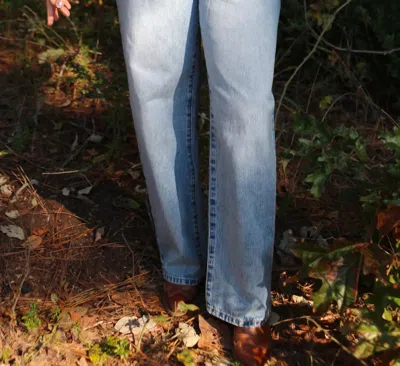 Hidden Alyx Baggy Jean In Medium Light Wash In Multi