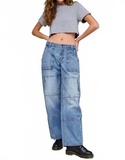 Hidden Alyx Baggy Low Slung Denim Jeans In Blue