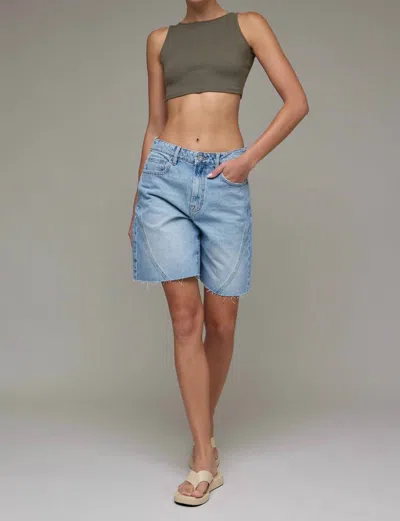 Hidden Alyx Baggy Shorts In Medium Wash In Blue