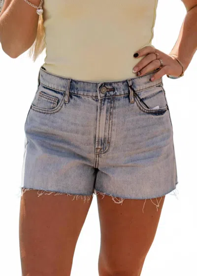 Hidden Ava High Rise A-line Short In Medium In Blue